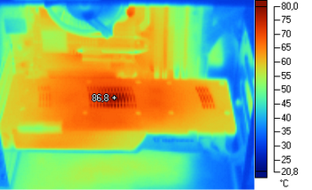 Geforce GTX260 thermograph